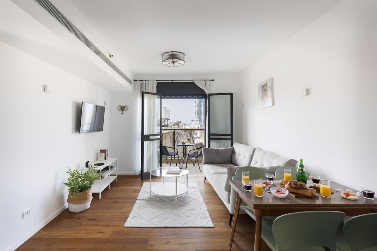 Elegant Apartment W Balcony & Mamad In Heart Of Tel Aviv By Sea N' Rent Ngoại thất bức ảnh